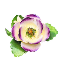 Charger l'image dans la galerie, Broche florale en porcelaine Staffordshire “Violetta” Cara China, Angleterre, années 1960-1970 Le Charme des Violettes - Brocante en ligne
