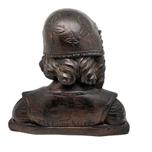 Load image into Gallery viewer, Buste ancien en plâtre patiné de Louise-Marie d’Orléans, Reine des Belges, Milano Reserve n°3, Fin XIXè - Début XXè Le Charme des Violettes - Brocante en ligne
