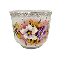 Afbeelding in Gallery-weergave laden, Cache-pot fleuri Société Céramique Maastricht, 1920-1935 Le Charme des Violettes - Brocante en ligne
