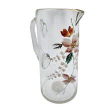 Load image into Gallery viewer, Carafe en verre émaillé à décor de fleurs et muguet, vers 1900 Le Charme des Violettes - Brocante en ligne
