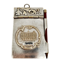 Charger l'image dans la galerie, Carnet de bal Art nouveau en métal argenté à l'effigie de l'Opéra de Paris, vers 1900 Le Charme des Violettes - Brocante en ligne
