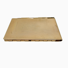 Afbeelding in Gallery-weergave laden, Vintage notitieboekje en vulpotlood in goud metaal, jaren 60
