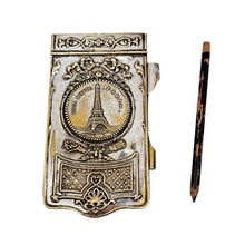 Charger l'image dans la galerie, Carnet de bal en métal argenté à l’effigie de la Tour Eiffel, fin XIXè - début XXᵉ siècle
