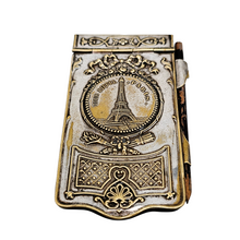 Charger l'image dans la galerie, Carnet de bal en métal argenté à l’effigie de la Tour Eiffel, fin XIXè - début XXᵉ siècle
