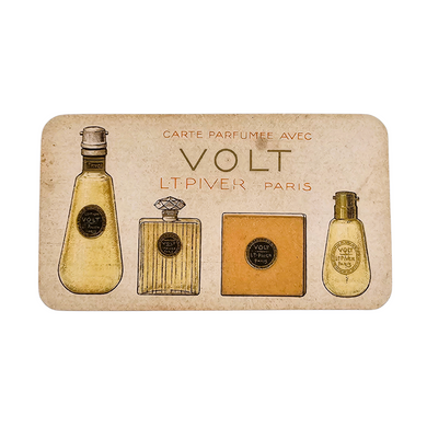 Carte parfumée pour Volt de L.T. Piver de la Maison Bloublomme à Saint-Trond , années 1925-1940 Le Charme des Violettes - Brocante en ligne