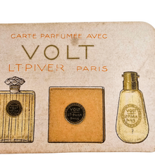 Load image into Gallery viewer, Carte parfumée pour Volt de L.T. Piver de la Maison Bloublomme à Saint-Trond , années 1925-1940 Le Charme des Violettes - Brocante en ligne
