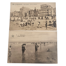 Charger l&#39;image dans la galerie, Lot de 2 cartes postales anciennes – Plages belges (Blankenberghe, Middelkerke), vers 1905-1910) Le Charme des Violettes - Brocante en ligne
