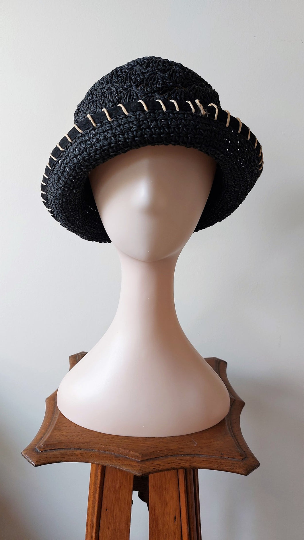 Retro Black Straw Hat