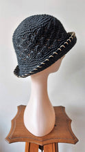 Load image into Gallery viewer, Retro Black Straw Hat

