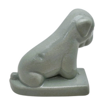Load image into Gallery viewer, Fox-terrier Art déco en céramique couleur céladon, années 1930 Le Charme des Violettes - Brocante en ligne
