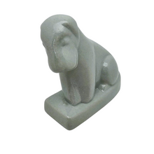 Load image into Gallery viewer, Fox-terrier Art déco en céramique couleur céladon, années 1930 Le Charme des Violettes - Brocante en ligne
