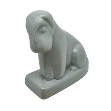 Load image into Gallery viewer, Fox-terrier Art déco en céramique couleur céladon, années 1930 Le Charme des Violettes - Brocante en ligne
