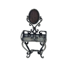 Charger l'image dans la galerie, Coiffeuse miniature en argent 800, Fabrication italienne, XXe siècle Le Charme des Violettes - Brocante en ligne
