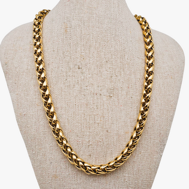 Collier en métal doré vintage Marks & Spencer, années 1990 Le Charme des Violettes - Brocante en ligne