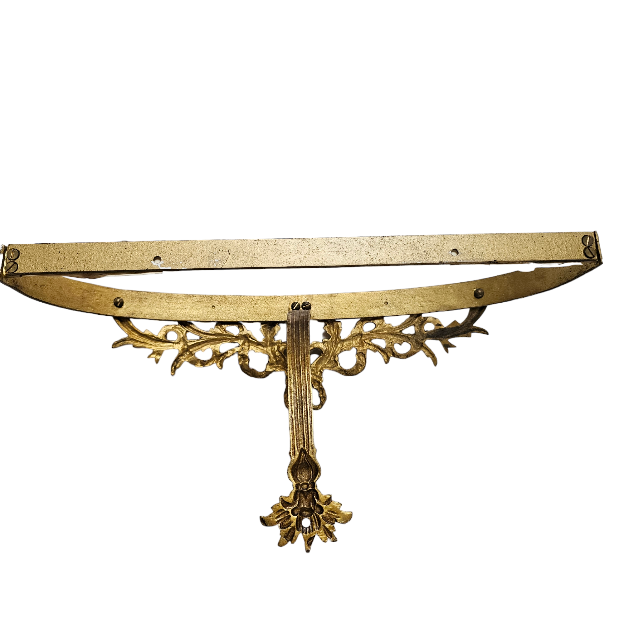 Moulure Plastique Décorative Style Louis XVI - Applique Ancienne Blanche Et Dorée