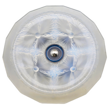Load image into Gallery viewer, Coupe Art déco en verre opalescent moulé sur monture chromée et base en bois, vers 1930 Le Charme des Violettes - Brocante en ligne
