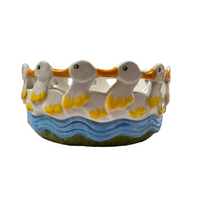 Charger l&#39;image dans la galerie, Coupe vintage aux canards en céramique italienne
