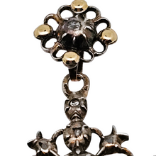 Charger l'image dans la galerie, Croix en argent et or, sertie de 15 diamants taille rose,  fin XVIIIᵉ siècle Le Charme des Violettes - Brocante en ligne
