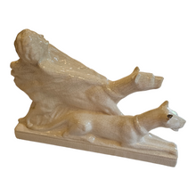 Load image into Gallery viewer, Fontinelle. “Greyhound Lady”. Art Deco sculpture in cracked ceramic

