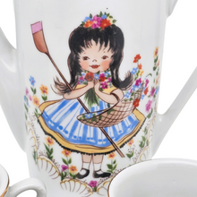 Charger l'image dans la galerie, Petite dînette vintage en porcelaine, années 1970 Le Charme des Violettes - Brocante en ligne
