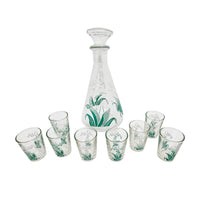 Charger l'image dans la galerie, Service à liqueur ou à goutte vintage au muguet – Carafon et 8 verres, Années 1960-1970 Le Charme des Violettes - Brocante en ligne
