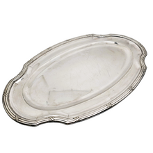 Load image into Gallery viewer, Fallon Orfèvre Namur, Plat de service ovale de style Louis XVI en métal argenté, années 1900
