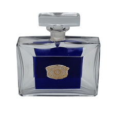 Charger l&#39;image dans la galerie, Val Saint Lambert, Flacon à parfum Art Déco en cristal bleu cobalt, années 1930-1940 Le Charme des Violettes - Brocante en ligne
