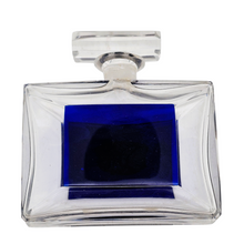 Charger l&#39;image dans la galerie, Val Saint Lambert, Flacon à parfum Art Déco en cristal bleu cobalt, années 1930-1940 Le Charme des Violettes - Brocante en ligne
