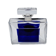 Charger l&#39;image dans la galerie, Val Saint Lambert, Flacon à parfum Art Déco en cristal bleu cobalt, années 1930-1940 Le Charme des Violettes - Brocante en ligne
