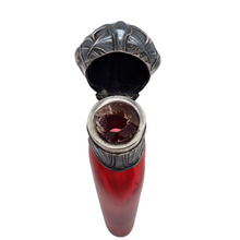 Afbeelding in Gallery-weergave laden, Petit flacon à sels ou à parfum Art nouveau en verre rouge rubis et métal argenté, vers 1890-1910 Le Charme des Violettes - Brocante en ligne
