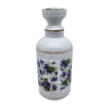 Afbeelding in Gallery-weergave laden, Flacon à parfum aux violettes en porcelaine, années 1920-1935
