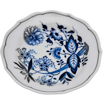 Charger l&#39;image dans la galerie, Hutschenreuther, ravier vintage en porcelaine allemande à motif oignon blanc et bleu, années 1970
