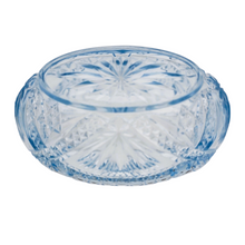 Charger l&#39;image dans la galerie, Jardinière Art déco en verre bleu taillé dans le goût du Luxval, Val Saint Lambert, vers 1935-1950 Le Charme des Violettes - Brocante en ligne

