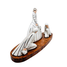 Afbeelding in Gallery-weergave laden, Lampe veilleuse brûle-parfum Art déco Argilor – Porcelaine et loupe de thuya, vers 1925-1930 Le Charme des Violettes - Brocante en ligne
