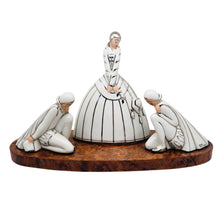 Afbeelding in Gallery-weergave laden, Lampe veilleuse brûle-parfum Art déco Argilor – Porcelaine et loupe de thuya, vers 1925-1930 Le Charme des Violettes - Brocante en ligne
