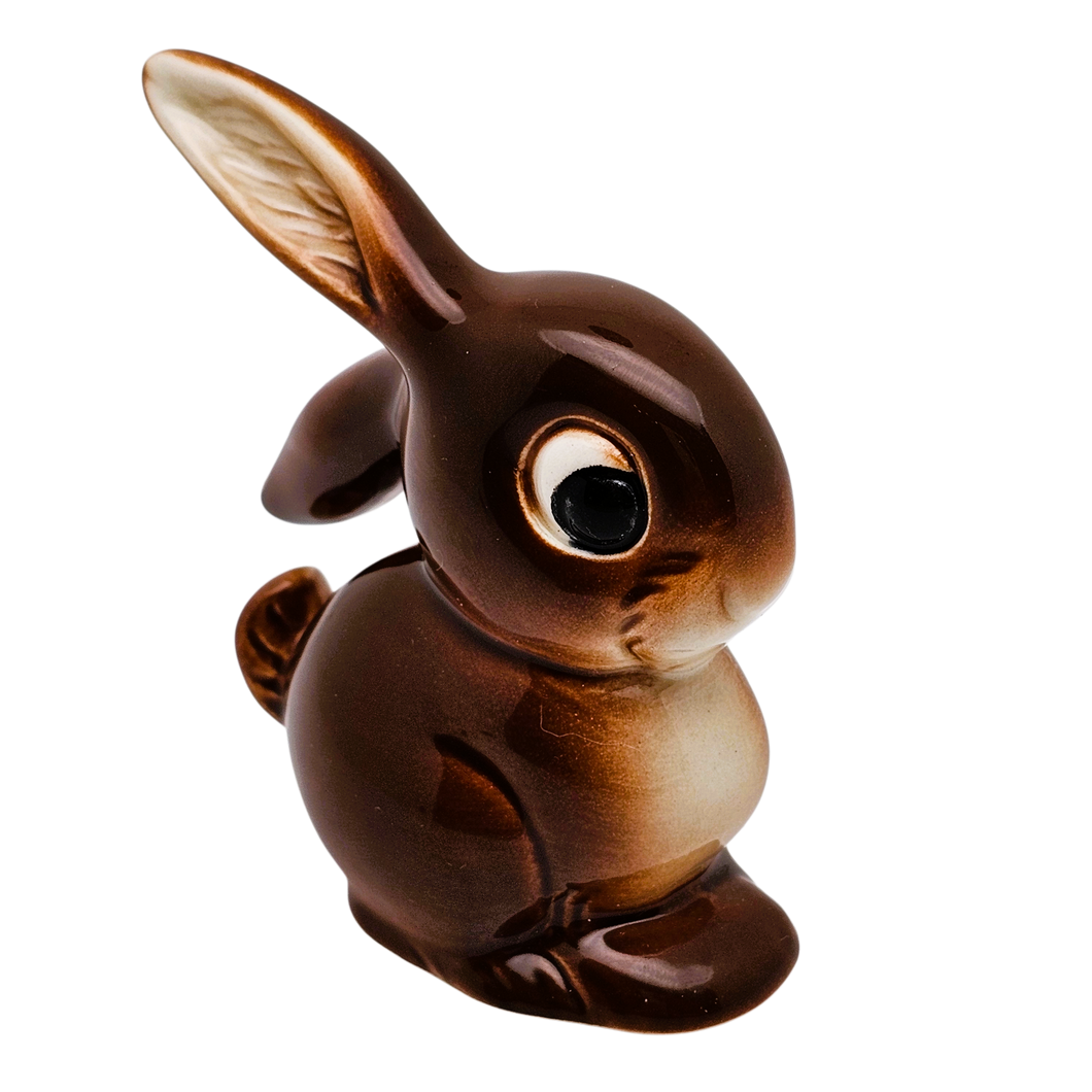 Lapin en porcelaine émaillée, Goebel W. Germany, années 1970–1980 Le Charme des Violettes - Brocante en ligne