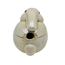 Charger l&#39;image dans la galerie, Moutardier en céramique Lapin beige stylisé dans l&#39;esprit Art déco, années 1950-1960 Le Charme des Violettes - Brocante en ligne
