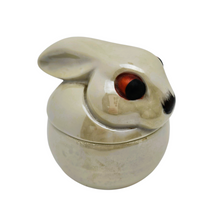 Charger l&#39;image dans la galerie, Moutardier en céramique Lapin beige stylisé dans l&#39;esprit Art déco, années 1950-1960 Le Charme des Violettes - Brocante en ligne
