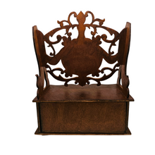 Charger l'image dans la galerie, Petit lutrin en bois découpé avec tiroir, fin XIXᵉ / début XXᵉ Le Charme des Violettes - Brocante en ligne
