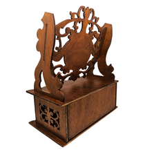 Charger l'image dans la galerie, Petit lutrin en bois découpé avec tiroir, fin XIXᵉ / début XXᵉ Le Charme des Violettes - Brocante en ligne
