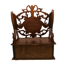 Charger l'image dans la galerie, Petit lutrin en bois découpé avec tiroir, fin XIXᵉ / début XXᵉ Le Charme des Violettes - Brocante en ligne
