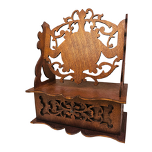 Charger l'image dans la galerie, Petit lutrin en bois découpé avec tiroir, fin XIXᵉ / début XXᵉ Le Charme des Violettes - Brocante en ligne
