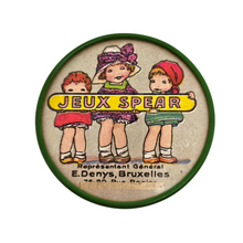 Load image into Gallery viewer, Miroir publicitaire ancien – Jeux Spear, Bruxelles, années 1920–1930 Le Charme des Violettes - Brocante en ligne
