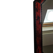 Load image into Gallery viewer, Grand miroir octogonal en bois noirci et écaille de tortue véritable, fin XIXè - début XXè Le Charme des Violettes - Brocante en ligne

