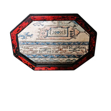 Load image into Gallery viewer, Grand miroir octogonal en bois noirci et écaille de tortue véritable, fin XIXè - début XXè Le Charme des Violettes - Brocante en ligne
