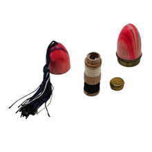 Load image into Gallery viewer, Nécessaire à couture miniature de sac rose marbré, années 1930-1940 – Le Charme des Violettes - Brocante en ligne
