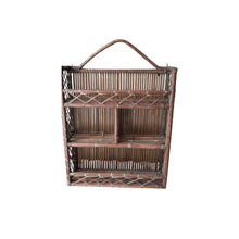 Afbeelding in Gallery-weergave laden, Paire d&#39;étagères vintage en rotin tressé, années 1970 Le charme des violettes - Brocante en ligne
