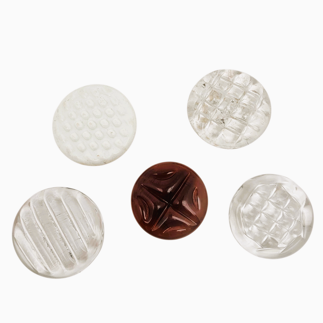 Palets de marelle en verre Le Charme des Violettes - Brocante en ligne