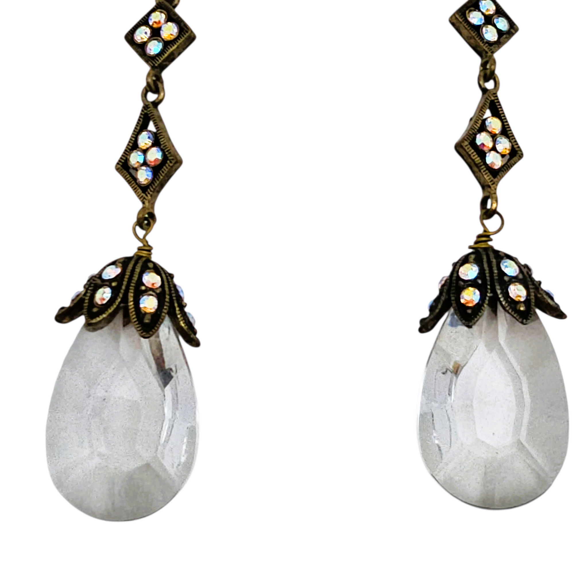 Boucles D'oreilles En Argent Sterling Années 70-80 - Occasion - Style Boucle
