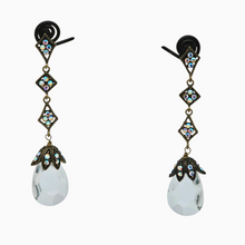 Afbeelding in Gallery-weergave laden, Pendants d&#39;oreilles au charme rétro en métal et résine, années 1970-1980
